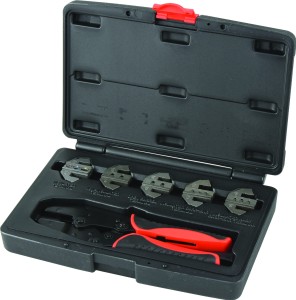 Zestaw do zaciskania złączek: hermetycznych typu Superseal i DT, 7 sztuk