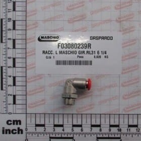 Złącze kątowe męskie L REV.RL31 6 1/4 F03080239R OEM