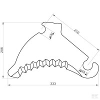 Nóż do bel Krone  SM06114 | poltechparts.pl