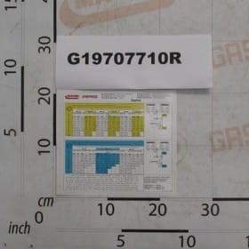ZESTAW TABELLA MICRO G19707710R OEM