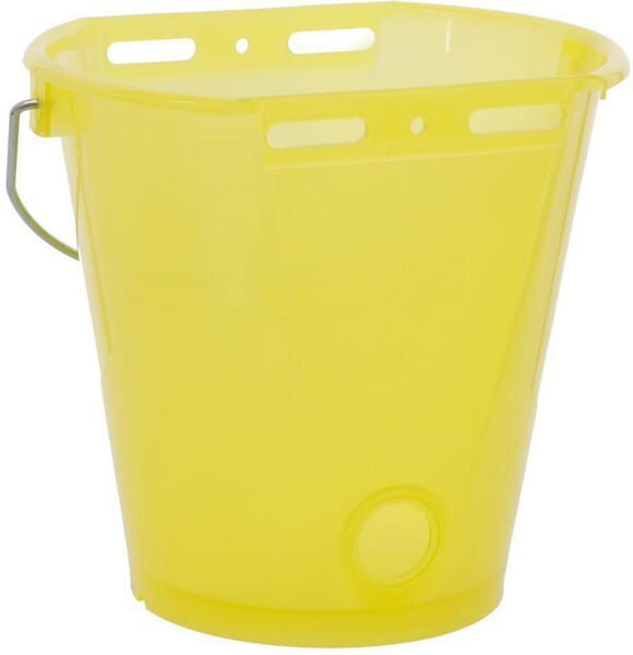 Wiadro do pojenia cieląt, "Food Safe", ze skalą, 8 l, transparentne, żółte, Kerbl