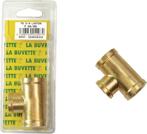 Trójnik F30/60, 3/4", mosiądz BU1090930