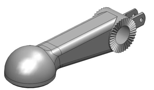 Zaczep do kuli K80®, ząbkowany 00647322A17