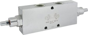 Zawór zwrotno-hamujący bliźniaczy VBCD DE A, G3/4" C056V0435
