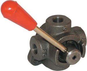 Rozdzielacz obrotowy 4-drogowy, typ B 1/2 BSP DH104B