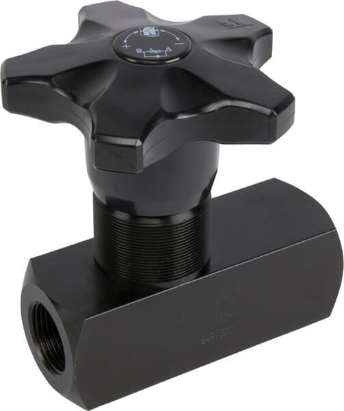 Zawór dławiąco-zwrotny FT 257/5 z pokrętłem z tworzywa 1" FT2575100MP