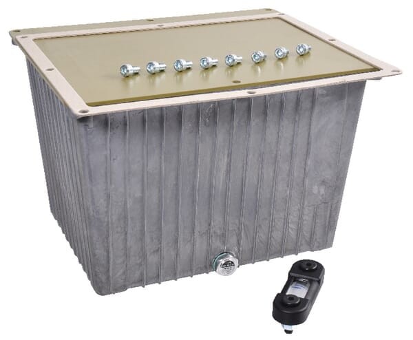 Aluminiowy zbiornik na olej 20 l kompletny (pokrywa nieobrobiona) NG020