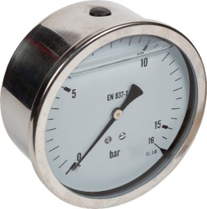 Manometr ø100 mm RA 0-16 MA10016ARVS
