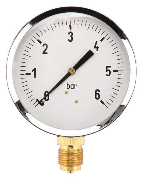 Manometr ø100 0-6 bar przyłącze dolne 1/2" MA1006L08ST