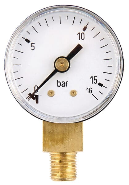 Manometr ø40 mm 0–16 bar przyłącze dolne 1/8" MA4016L02ST