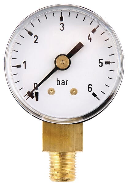 Manometr ø40 mm 0–6 bar przyłącze dolne 1/8" MA406L02ST