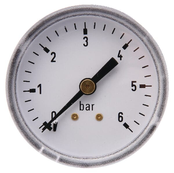 Manometr ø50 mm 0–6 bar przyłącze tylne 1/4" MA506B04ST