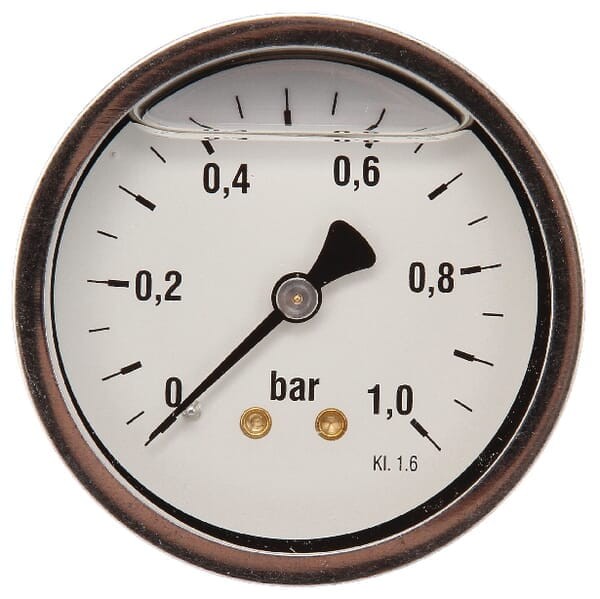 Manometr ø63 mm 0–1 bar przyłącze tylne 1/4" MA631B04SSGF