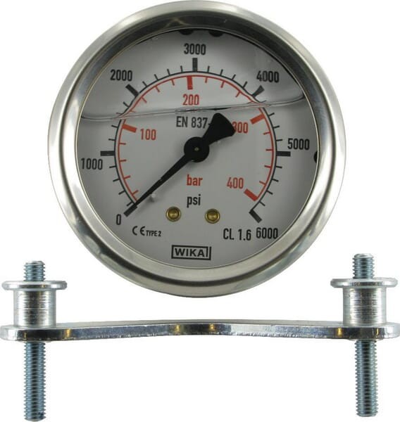 Manometr ø63 mm 400 bar/6000psi przyłącze tylne 1/4" MA63400AM