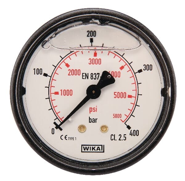 Manometr ø63 mm 0–400 bar przyłącze tylne 1/4" MA63400B04PLGF