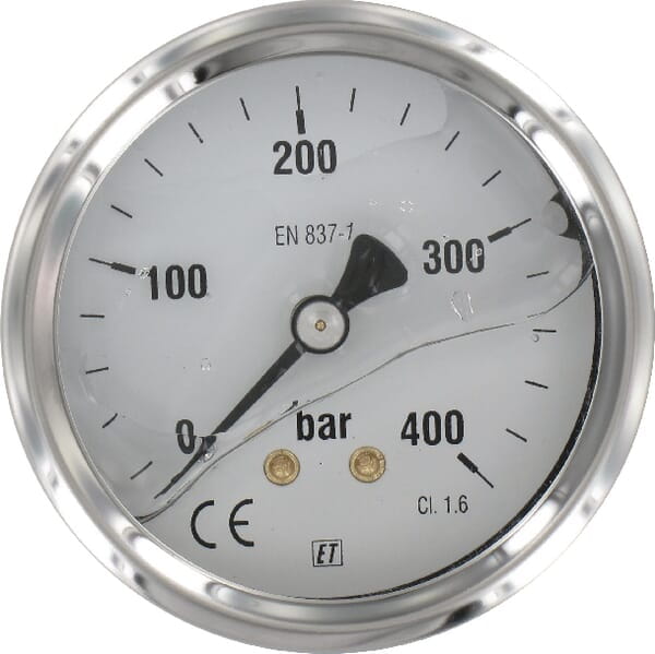 Manometr ø63 mm 0-400 bar przyłącze tylne 1/4" MA63400B04SSGF