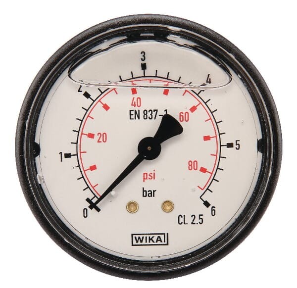 Manometr ø63 mm 0–6 bar przyłącze tylne 1/4" MA636B04PLGF