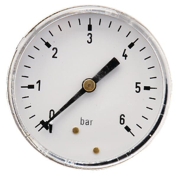Manometr ø63 mm 0–6 bar przyłącze tylne 1/4" MA636B04ST
