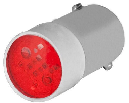 Żarówka LED BA9S, 24V czerwona 010BA9SLR24