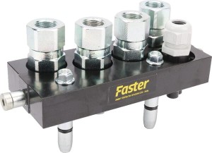 Szybkosprzęg Multifaster DN12-4 x 1/2" BSPP + 1 x ele. część ruchoma 2PS081412GMC