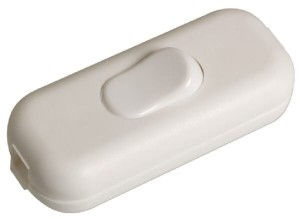 Włącznik do montażu na kablu Kramp, biały EM4550269