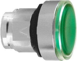 Przycisk sygn.zielony, blok. ZB4BH033