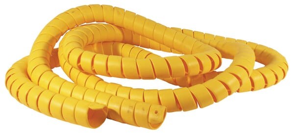 Osłona spiralna węża typ KBV żółta Safeplast, 55-67 mm KBV55G