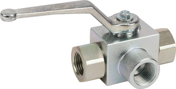 Zawór kulowy 3-drożny 1/2" z uszczelką KH3KSR08PA