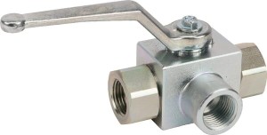 Zawór kulowy 3-drożny 1/2" z uszczelką KH3KSR08PA