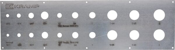 Wzornik identyfikacyjny SAE 1/2" - 2" MTS