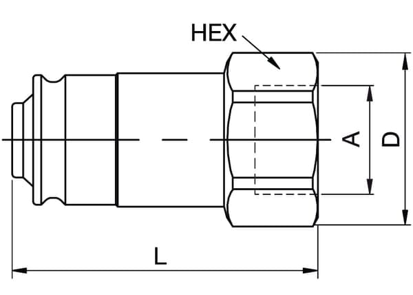 Szybkozłącza wtyczka 1/2" NS NS5028FB