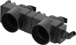 Pokrywa z ociekaczem oleju, podwójna, rozstaw 72 mm 45° TARV27245