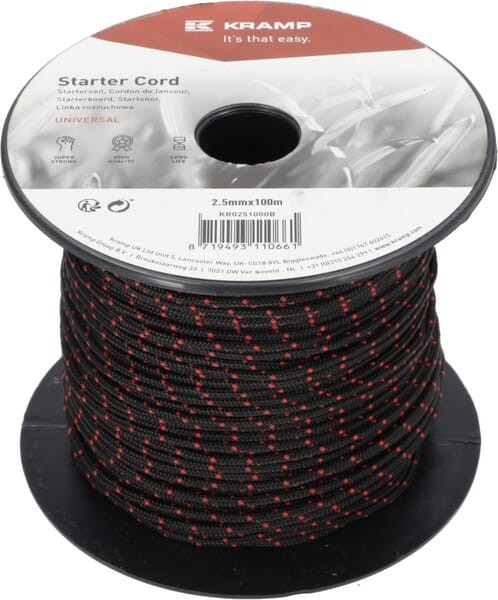 Linka rozrusznika 2.5 mm x 100 m czarna  KR0251000B
