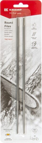 Pilnik okrągły na kartonowym podkładzie, 2 sztuki 3/16" 4.8mm 3162FKR