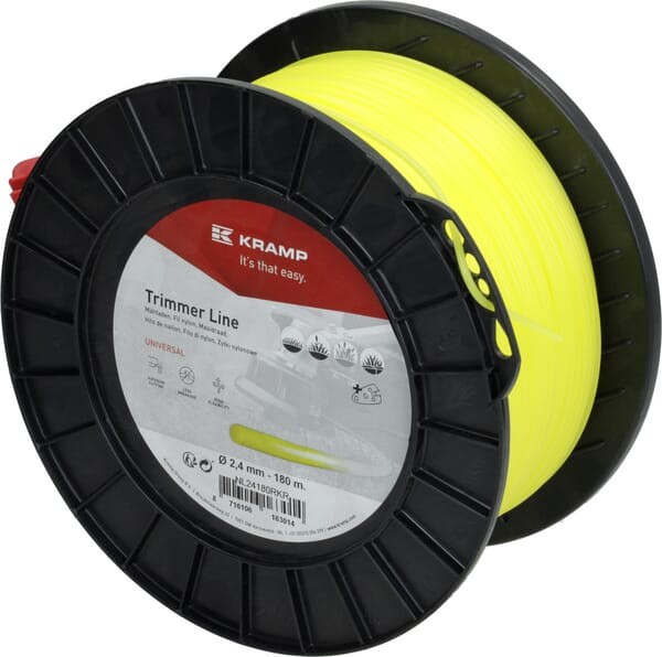 Żyłka tnąca Ø 2.4mm 180m okrągła żółta Kramp NL24180RKR