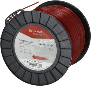Żyłka tnąca Ø 2.65mm 281m kwadratowa czerwona Kramp NL27281SKR