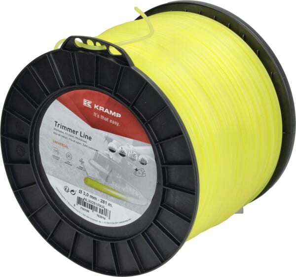 Żyłka tnąca Ø 3mm 281m okrągła żółta Kramp NL30281RKR