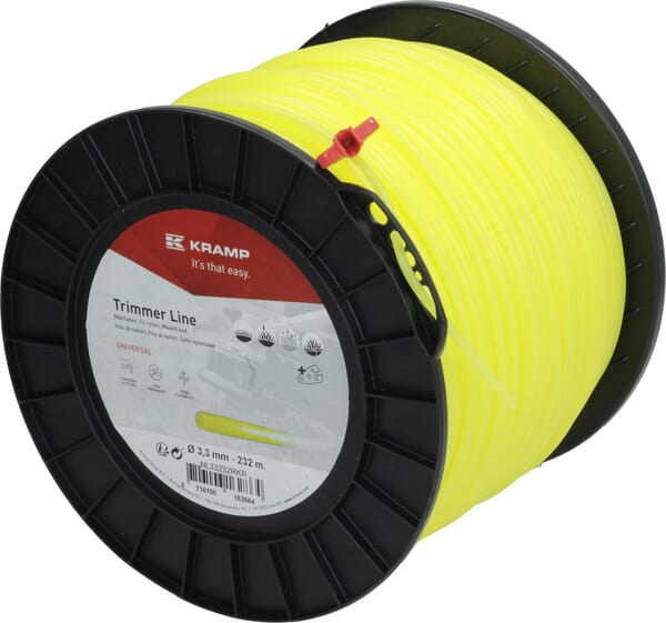 Żyłka tnąca Ø 3.3mm 232m okrąła żółta Kramp NL33232RKR