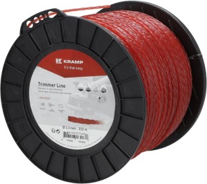 Żyłka tnąca Ø 3.3mm 232m skręcona cicha czerwona Kramp NL33232TCKR