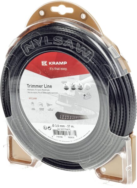 Żyłka tnąca Ø 3.5mm 27m kwadratowa Nylsaw czarna Kramp NL3527NKR