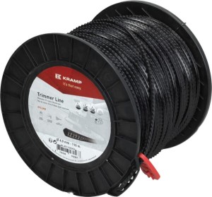 Żyłka tnąca Ø 4mm 110m kwadratowa Nylsaw czarna Kramp NL40110NKR