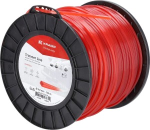 Żyłka tnąca Ø 4mm 122m kwadratowa czerwona Kramp NL40122SKR