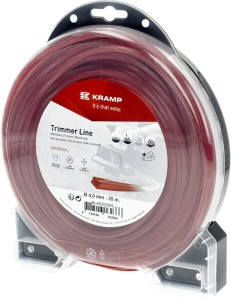 Żyłka tnąca Ø 4 mm 25 m kwadratowa czerwona Kramp NL4025SKR