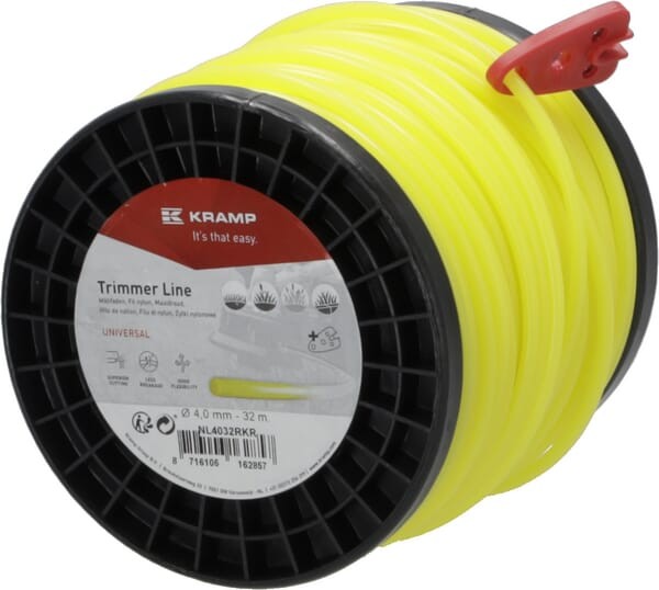 Żyłka tnąca Ø 4mm 32m okrągła żółta Kramp NL4032RKR