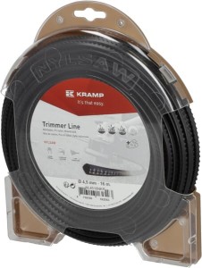 Żyłka tnąca Ø 4.5mm 16m kwadratowa Nylsaw czarna Kramp NL4516NKR