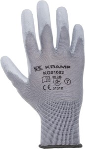 Rękawice montażowe Kramp 1.001 szare 10/XL (x120) KG0100210P120