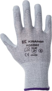 Rękawice odporne na przecięcie, szare, roz. 10/XL Protect Kramp KG0200210