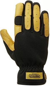 Rękawice robocze antywibracyjne, czarno/żółte, roz. 12/3XL Protect Kramp KG0400112