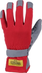 Rękawice ogrodnicze, czerwone/szare, roz. 11/2XL Protect Kramp KG0700511