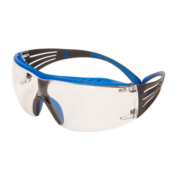 Okulary ochronne przeźroczyste SecureFit 400X , oprawka niebiesko/szara, Scotchgard™ odporne na zaparowanie SF401XSGAFBLU